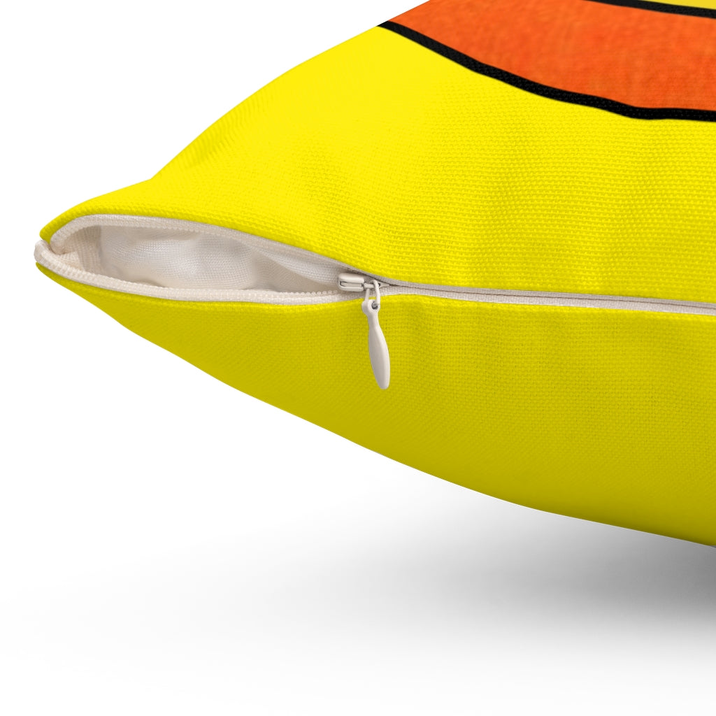 The Bawdy Bear "Ride'em" / Spun Polyester Square Pillow