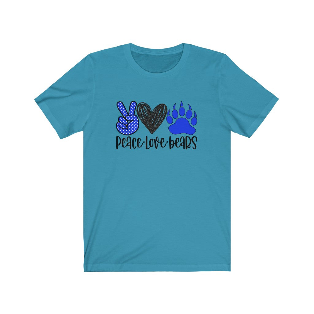 Peace Love Bears / Unisex Jersey Short Sleeve Tee