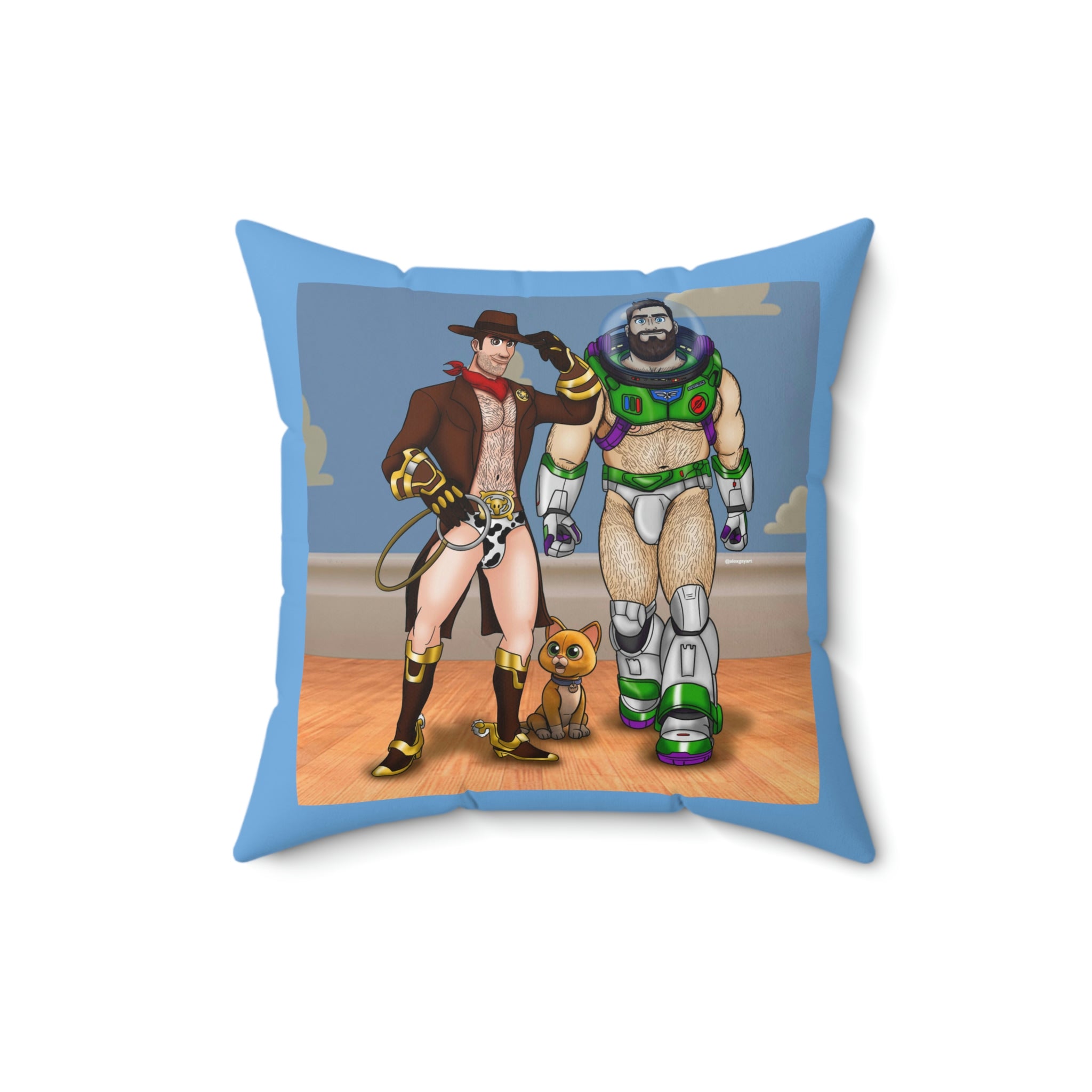 Toy Naughty #1 / Spun Polyester Square Pillow