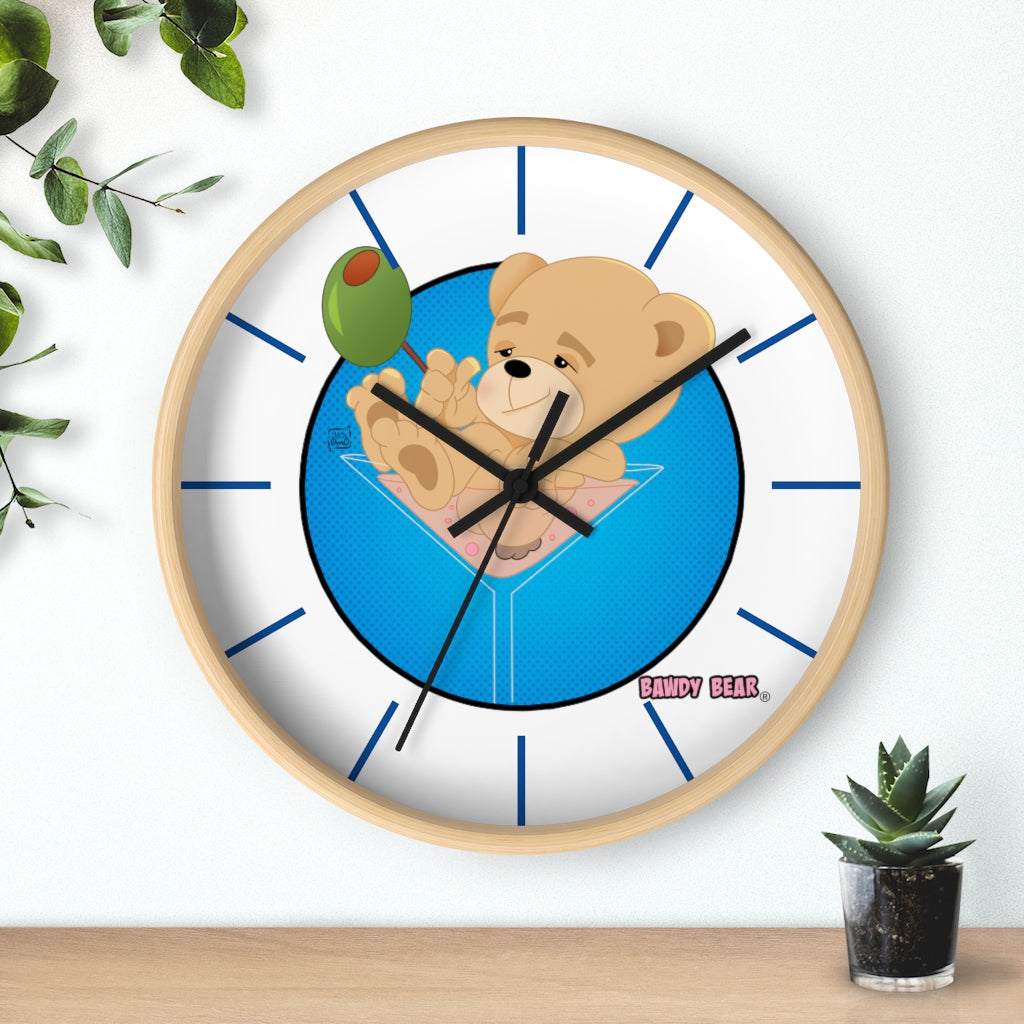The Bawdy Bear "Dirty Martini" / Wall clock