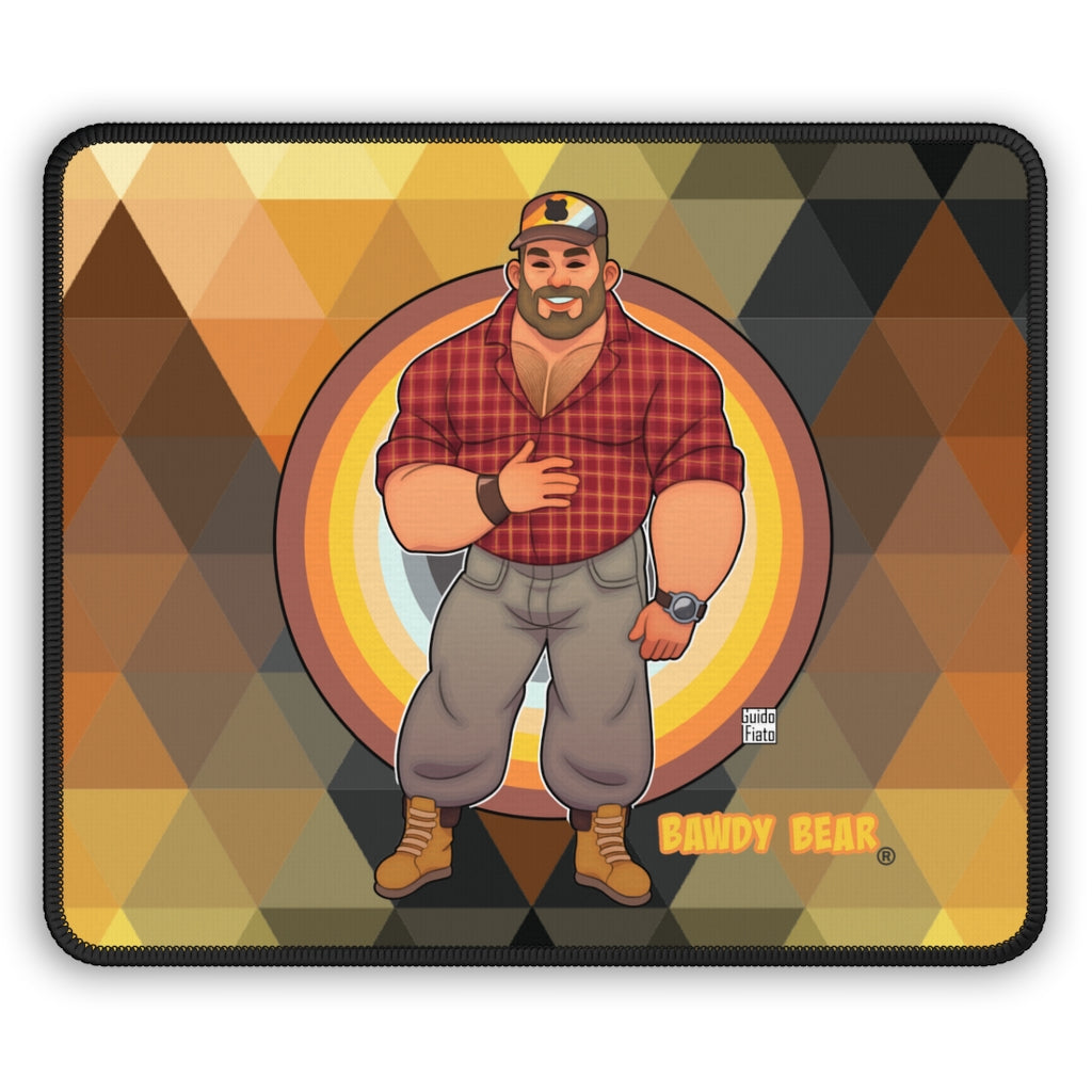 Bawdy Bear in Flannel / Gaming Mouse Pad