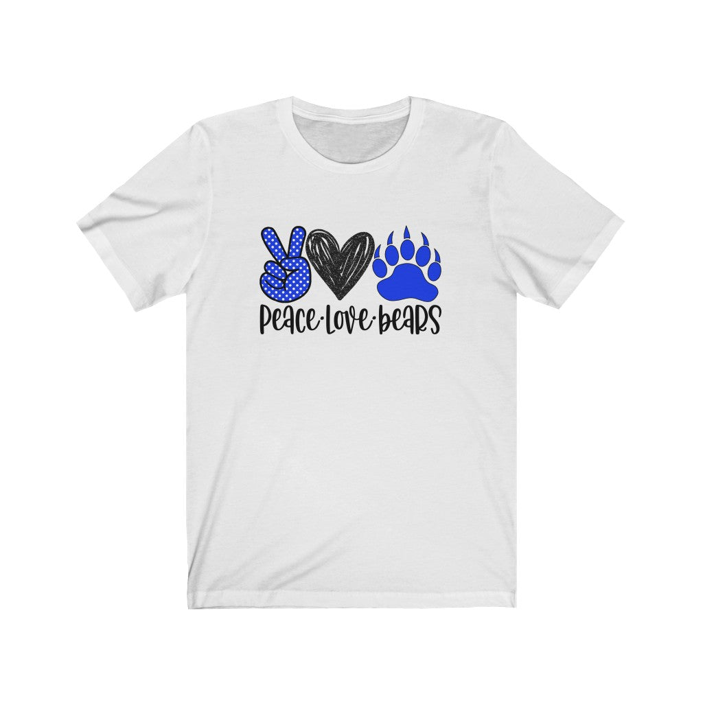 Peace Love Bears / Unisex Jersey Short Sleeve Tee