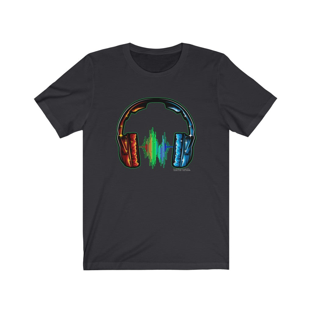 Rainbow Headphones / Unisex Jersey Short Sleeve Tee