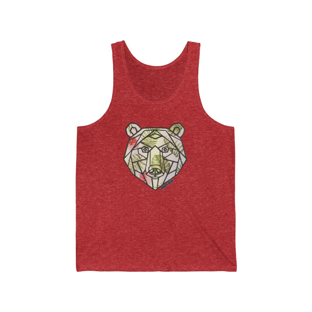 Geo Tropical Bear / Unisex Jersey Tank