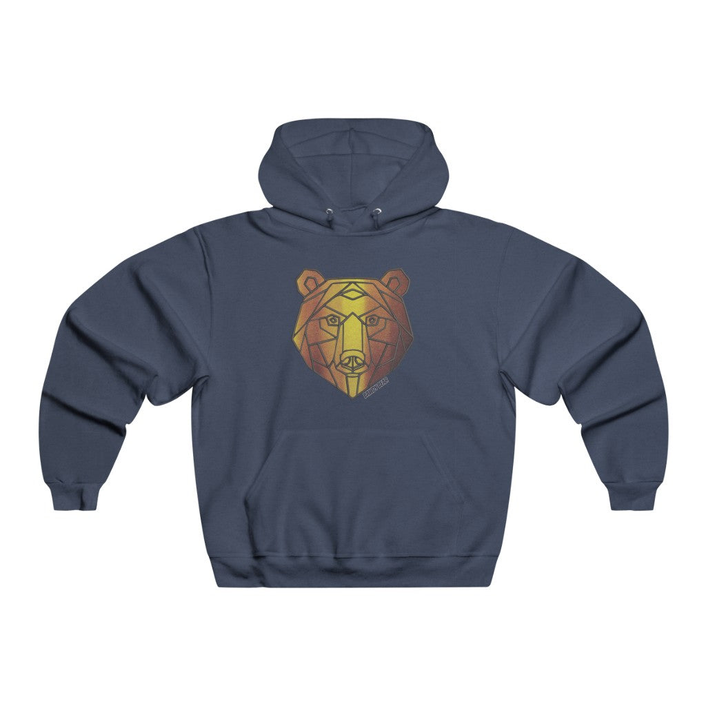 Geo Copper Bear / Men's NUBLEND® Hooded Sweatshirt