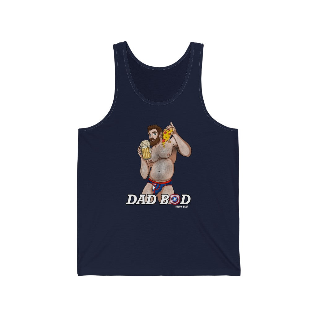 Dad Bod Series "Captain America" / Unisex Jersey Tank