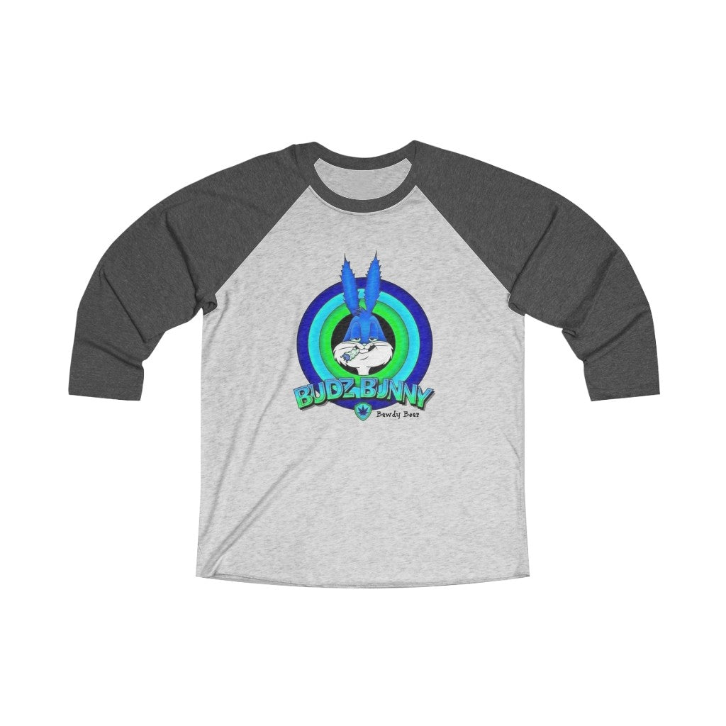 Budz Bunny / Unisex Tri-Blend 3/4 Raglan Tee