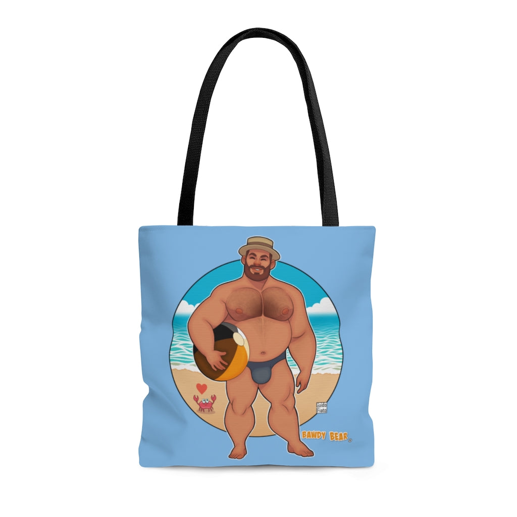 Bawdy Bear Beach Ball / AOP Tote Bag