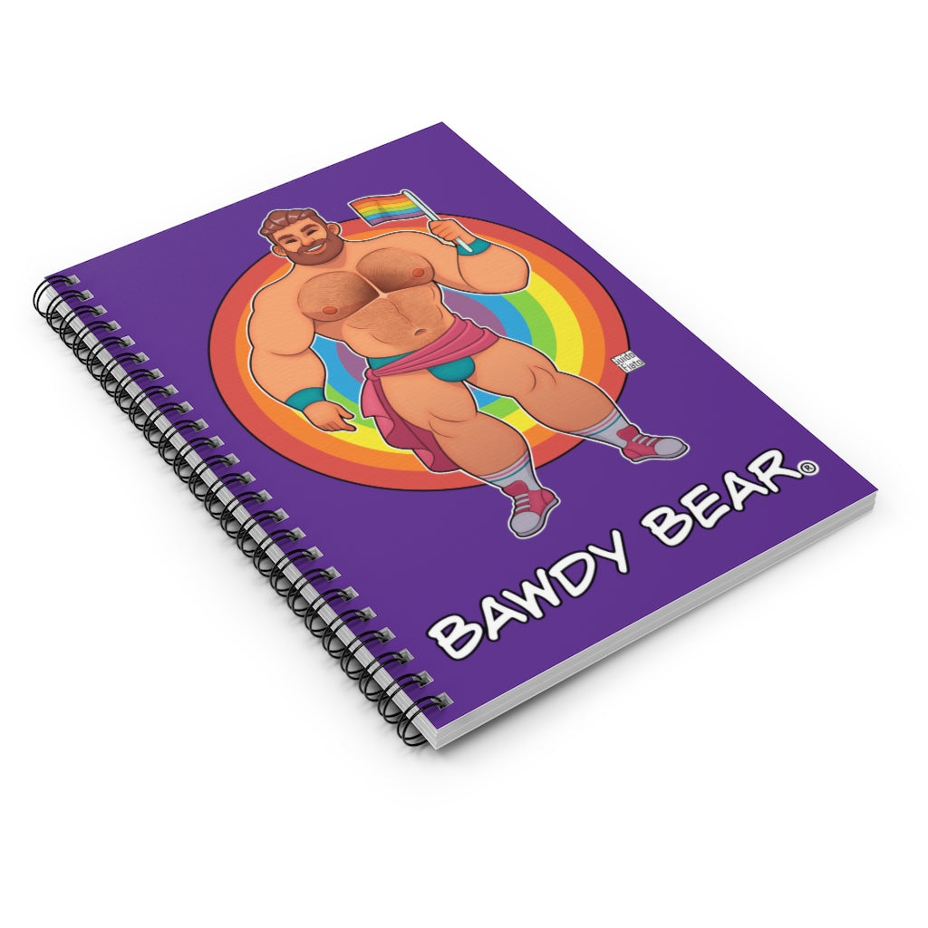 Bawdy Bear Pride / Spiral Notebook - Ruled Line