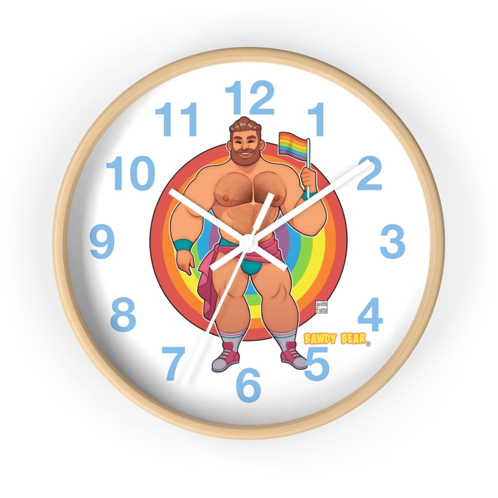 Bawdy Bear Pride / Wall clock
