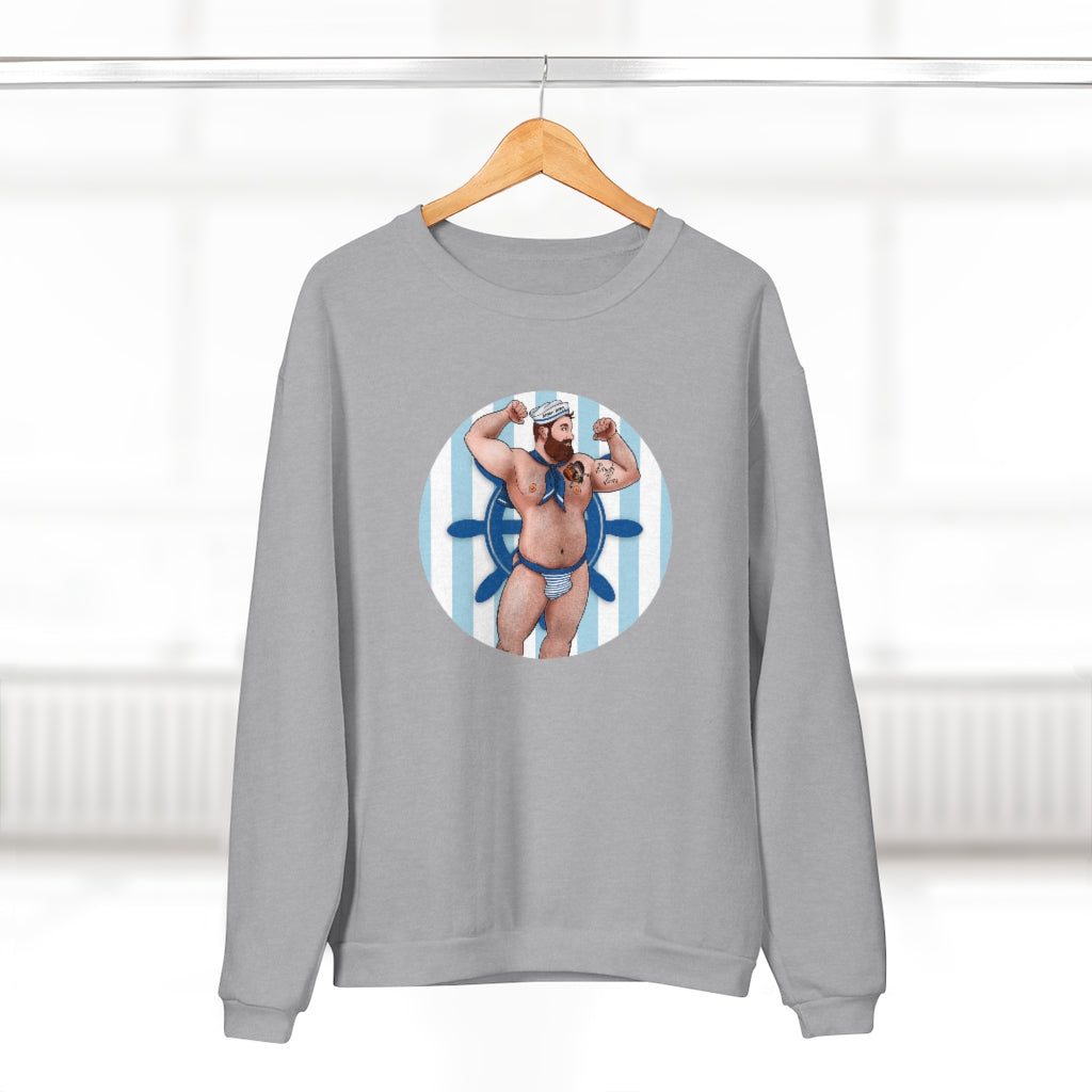 Sailor Bear / Unisex Crew Neck Sweatshirt