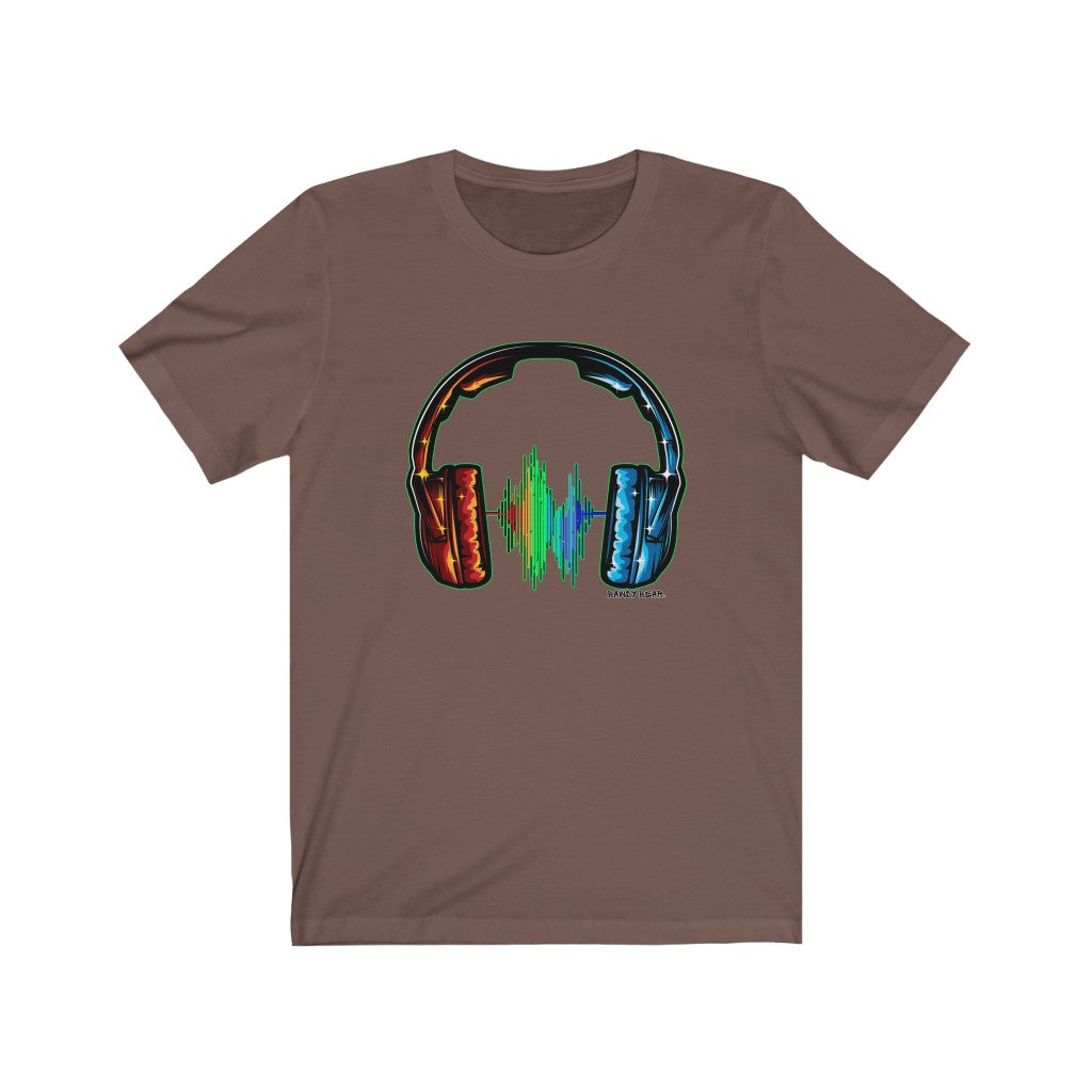 Rainbow Headphones / Unisex Jersey Short Sleeve Tee