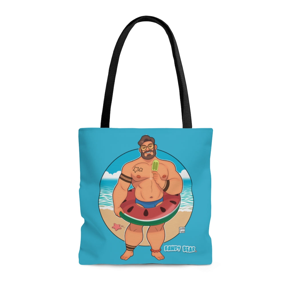 Bawdy Bear Ice Pop / AOP Tote Bag