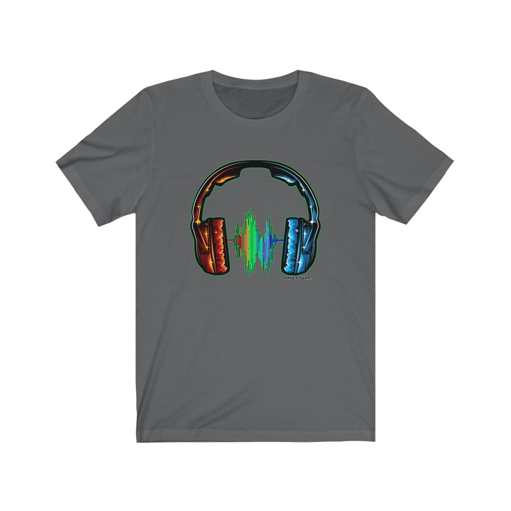 Rainbow Headphones / Unisex Jersey Short Sleeve Tee
