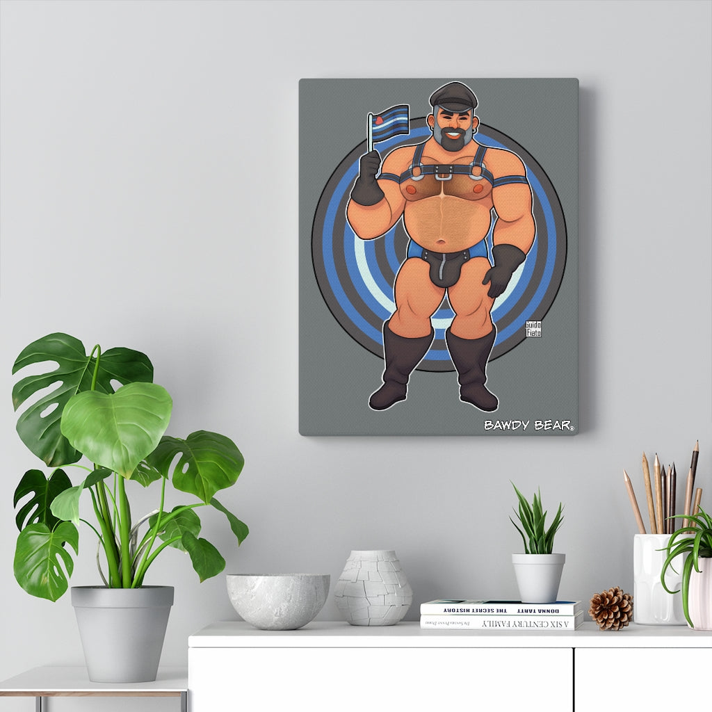 Bawdy Bear in Leather / Canvas Gallery Wraps