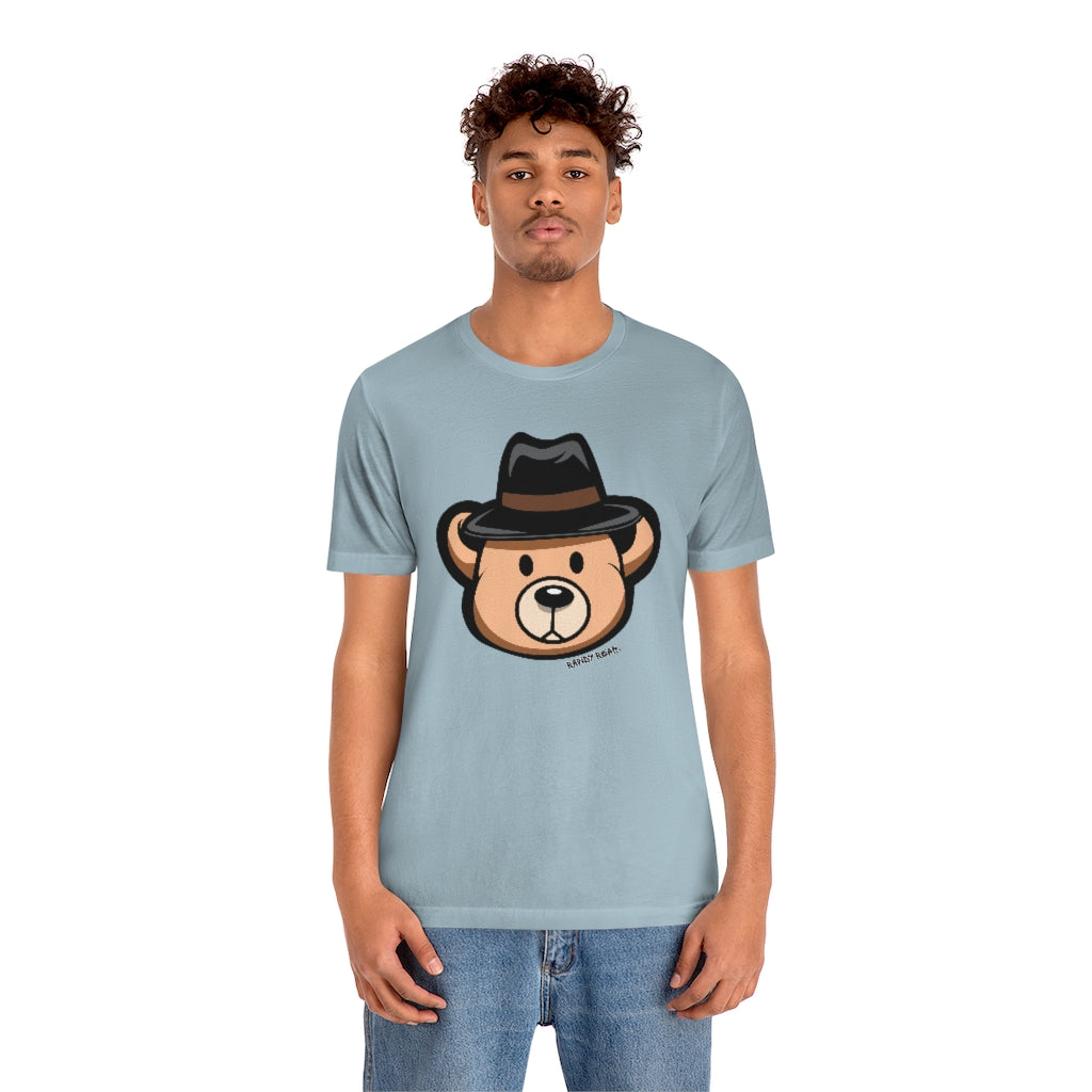 Teddy Bear Fedora Hat / Unisex Jersey Short Sleeve Tee