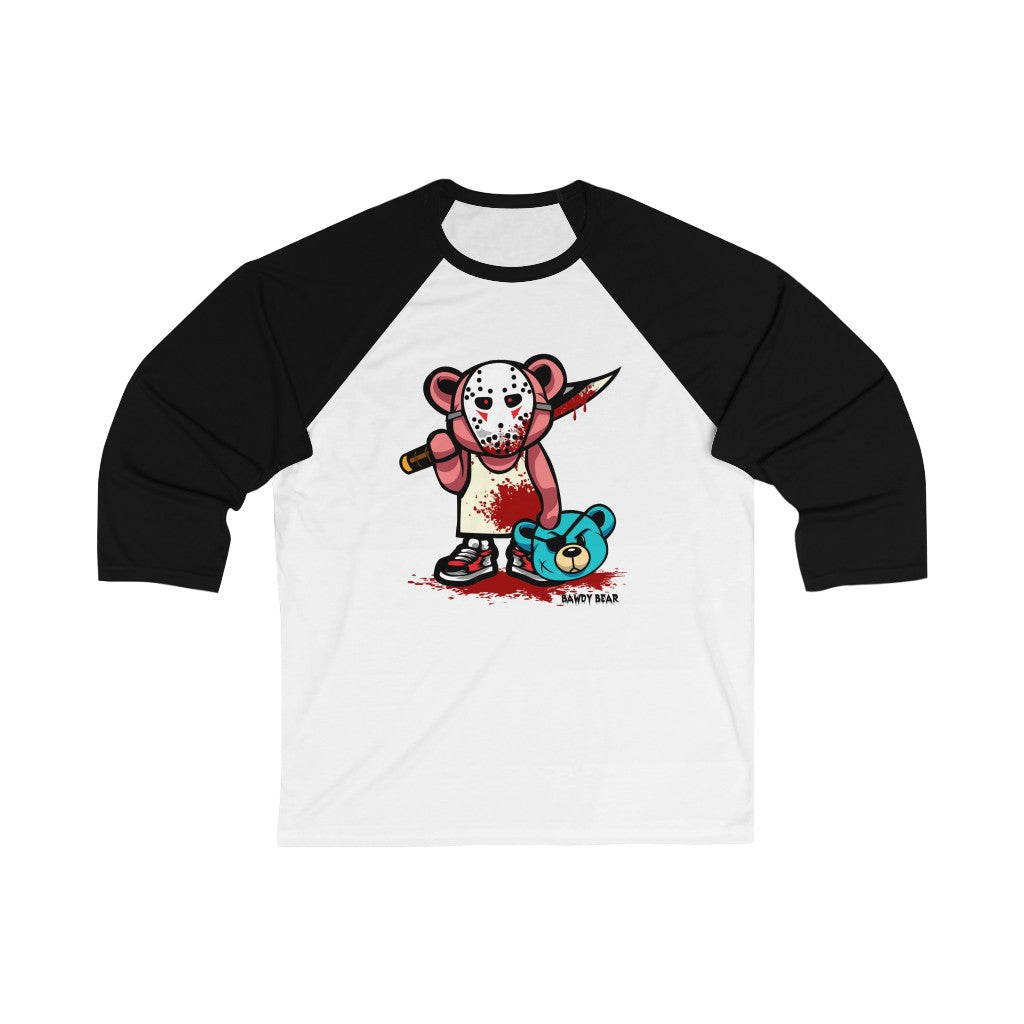 Spooky Bear Series "Dexter Bear" / Unisex 3/4 Sleeve Baseball Tee