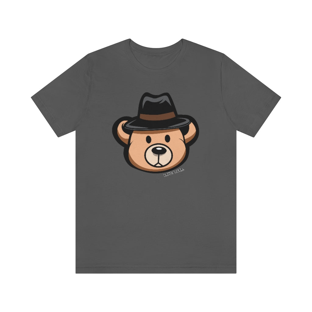 Teddy Bear Fedora Hat / Unisex Jersey Short Sleeve Tee