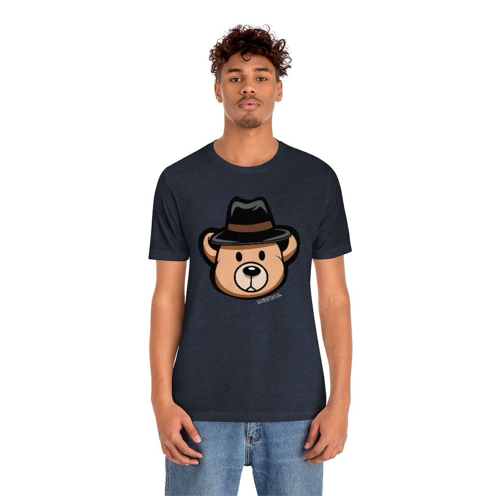 Teddy Bear Fedora Hat / Unisex Jersey Short Sleeve Tee