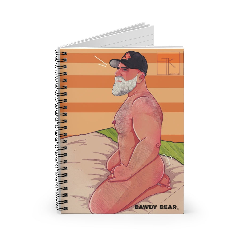 "G" Bear Bed / Spiral Notebook - Ruled Line