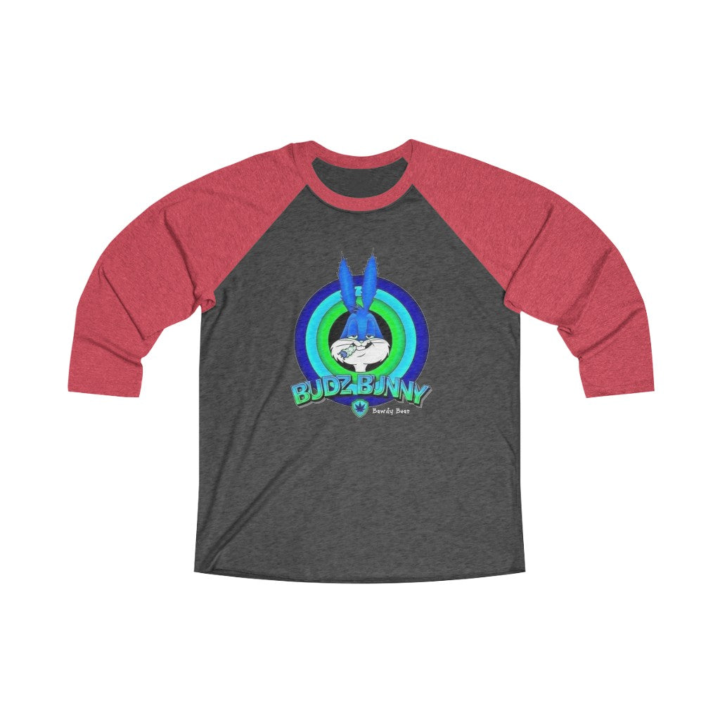 Budz Bunny / Unisex Tri-Blend 3/4 Raglan Tee