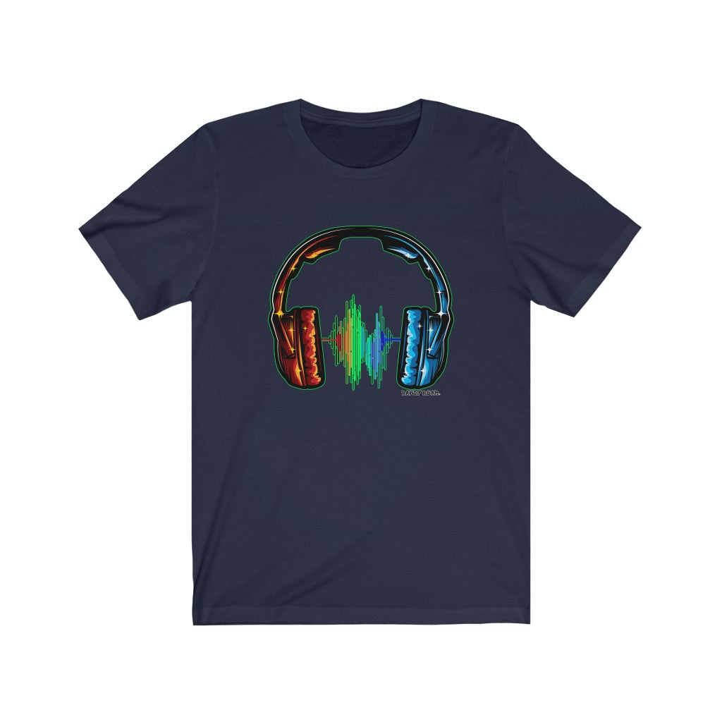 Rainbow Headphones / Unisex Jersey Short Sleeve Tee