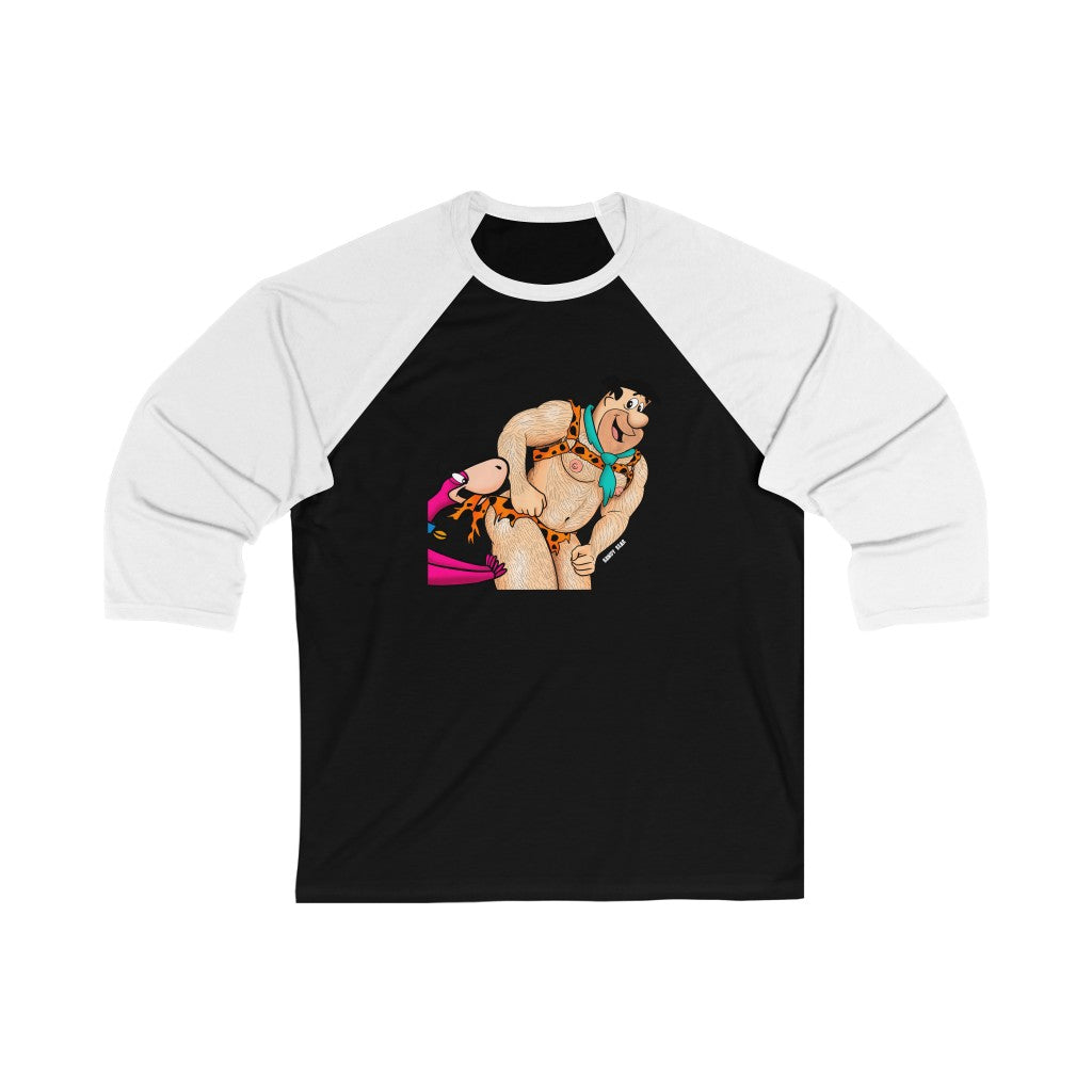 Fred & Dino / Unisex 3\4 Sleeve Baseball Tee