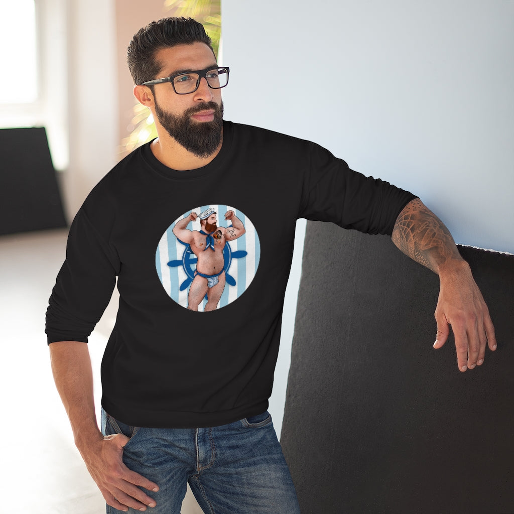 Sailor Bear / Unisex Crew Neck Sweatshirt