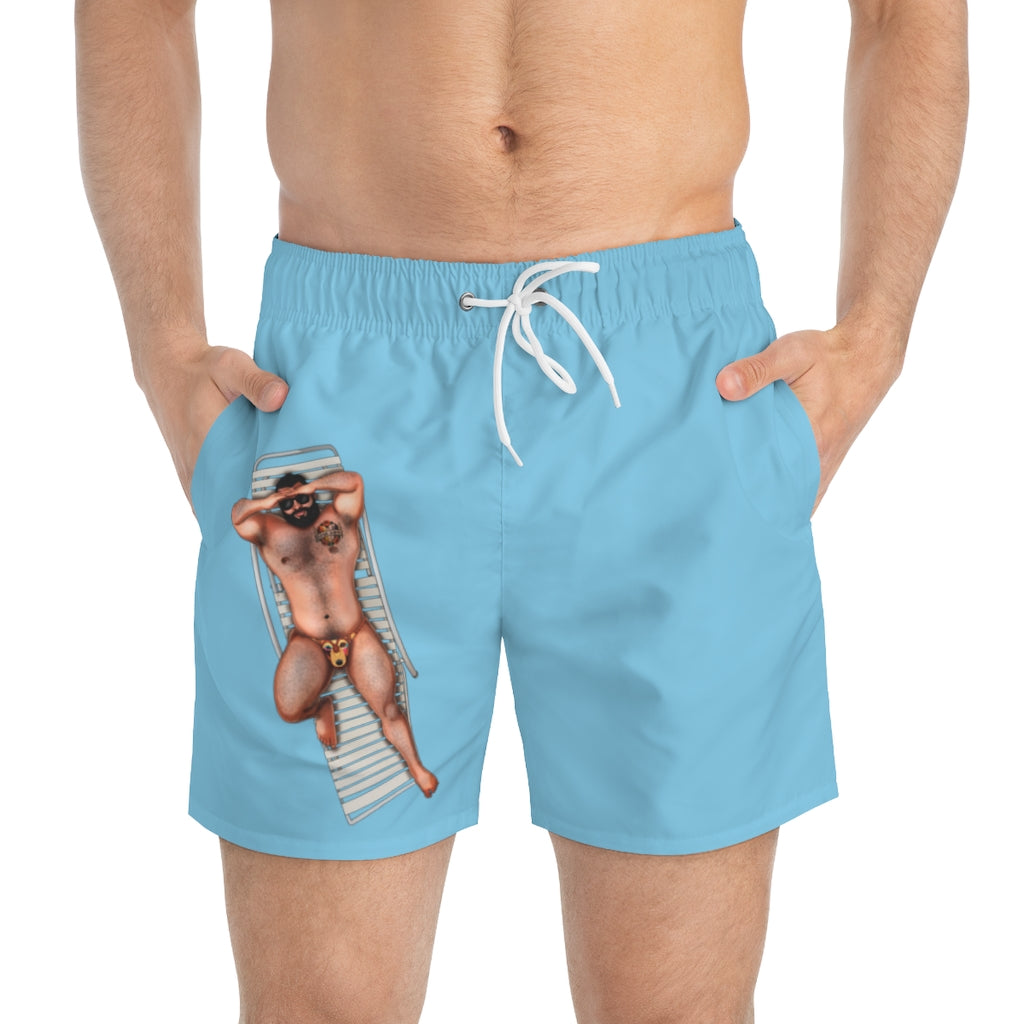 Sun Bathing Bear / Swim Trunks