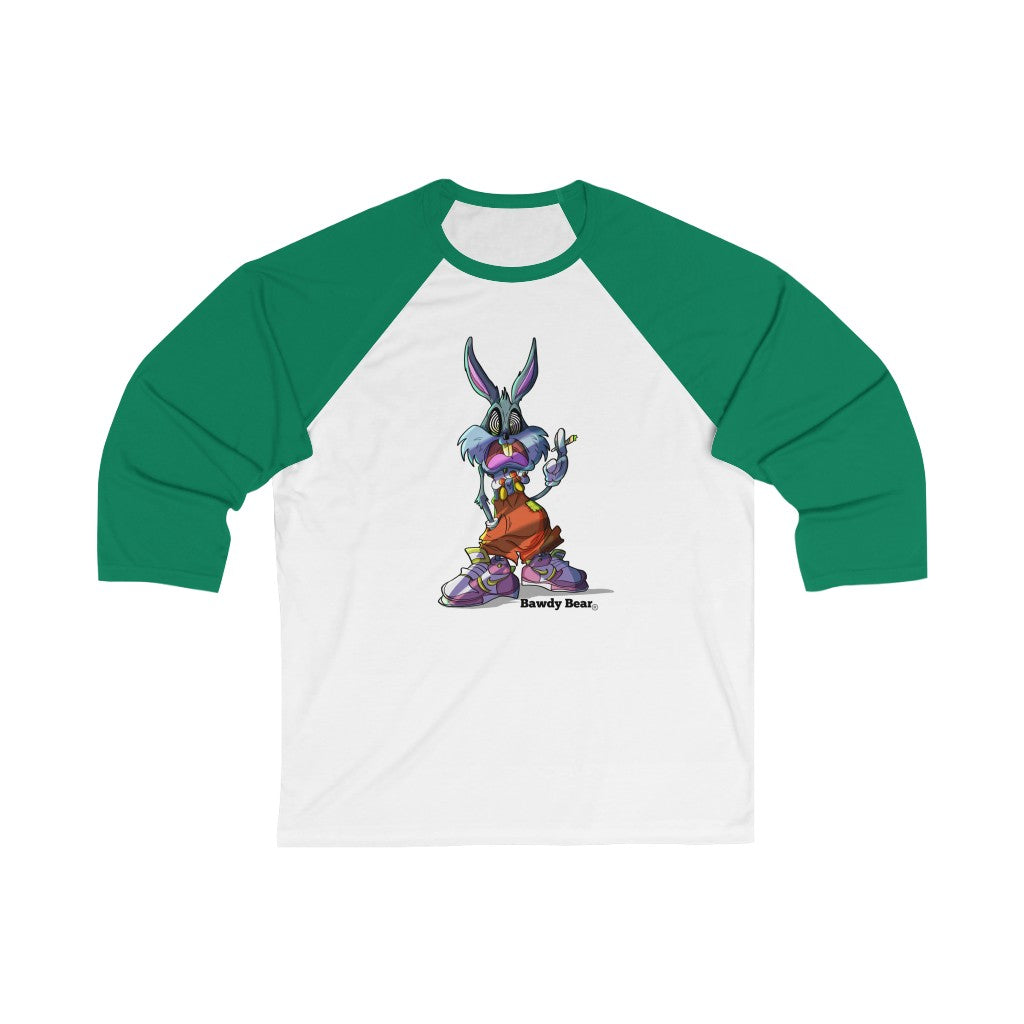Psycho Bugs Bunny / Unisex 3\4 Sleeve Baseball Tee