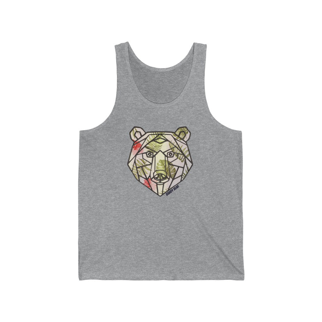 Geo Tropical Bear / Unisex Jersey Tank