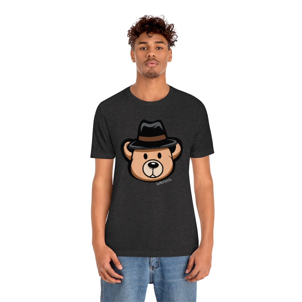 Teddy Bear Fedora Hat / Unisex Jersey Short Sleeve Tee