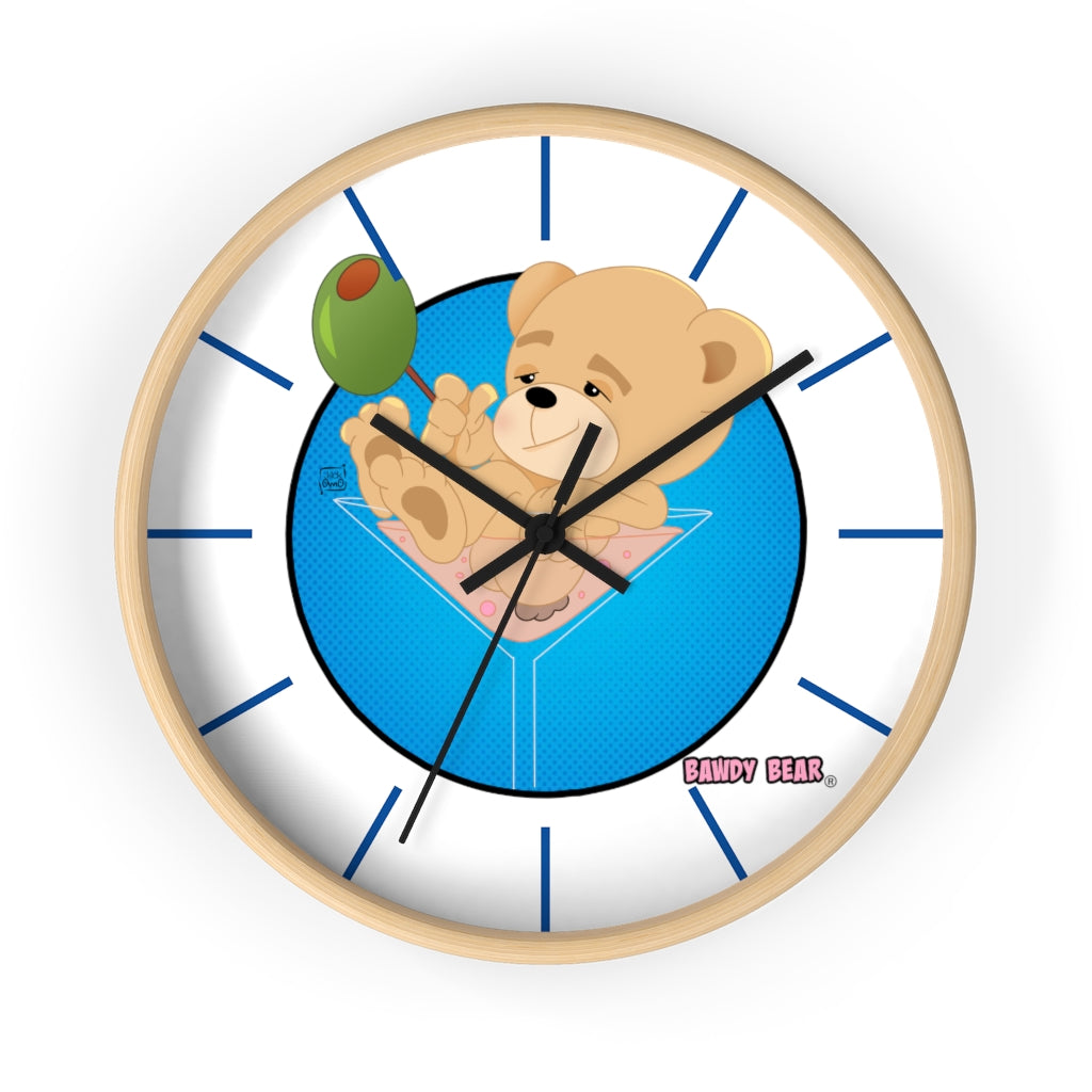 The Bawdy Bear "Dirty Martini" / Wall clock
