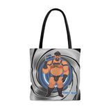 Bawdy Bear in Leather / AOP Tote Bag