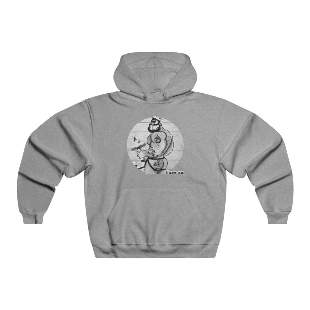 Bluto Smiling BW / Men's NUBLEND® Hooded Sweatshirt