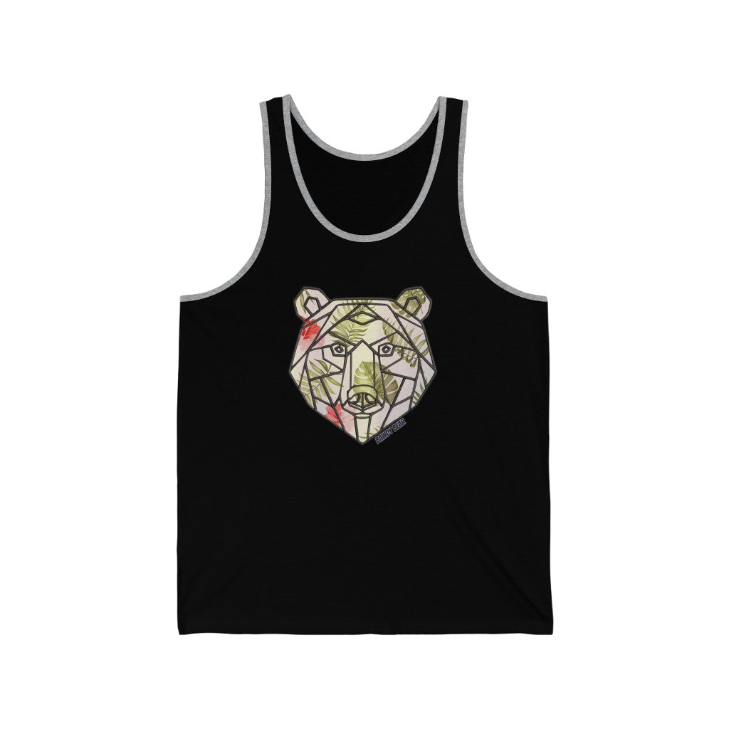 Geo Tropical Bear / Unisex Jersey Tank
