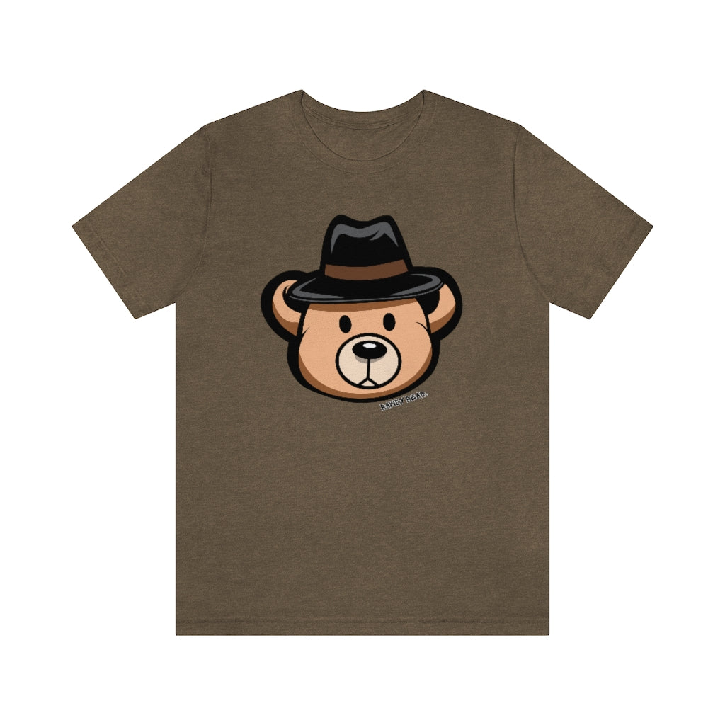 Teddy Bear Fedora Hat / Unisex Jersey Short Sleeve Tee