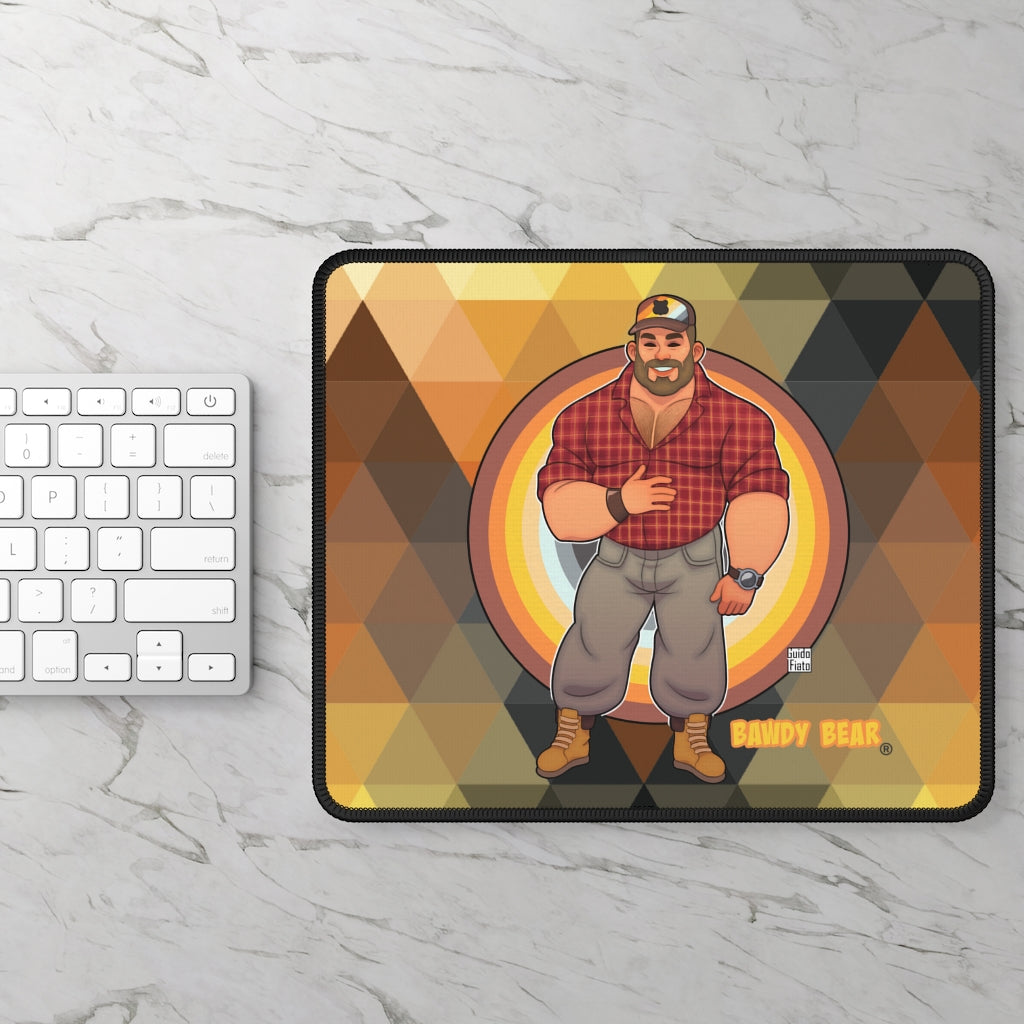 Bawdy Bear in Flannel / Gaming Mouse Pad