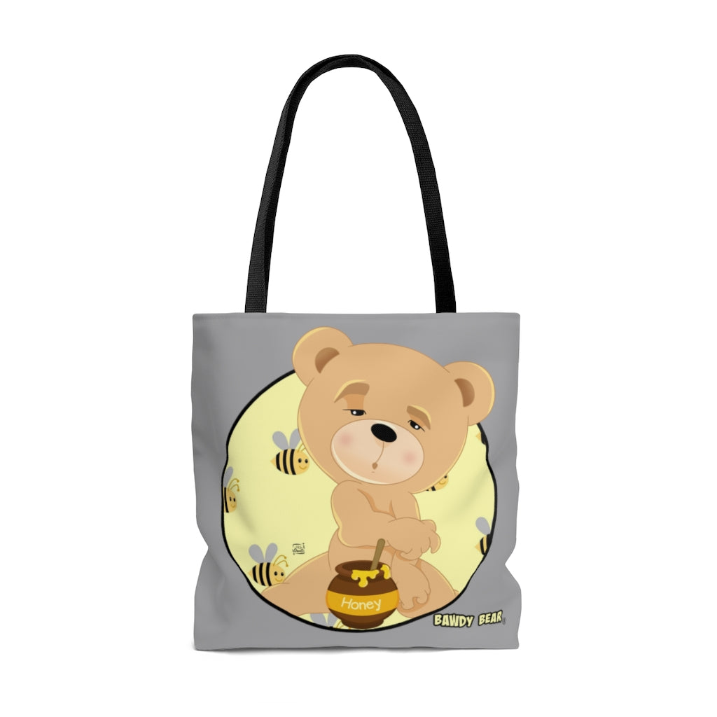 The Bawdy bear "Buzzed" / AOP Tote Bag