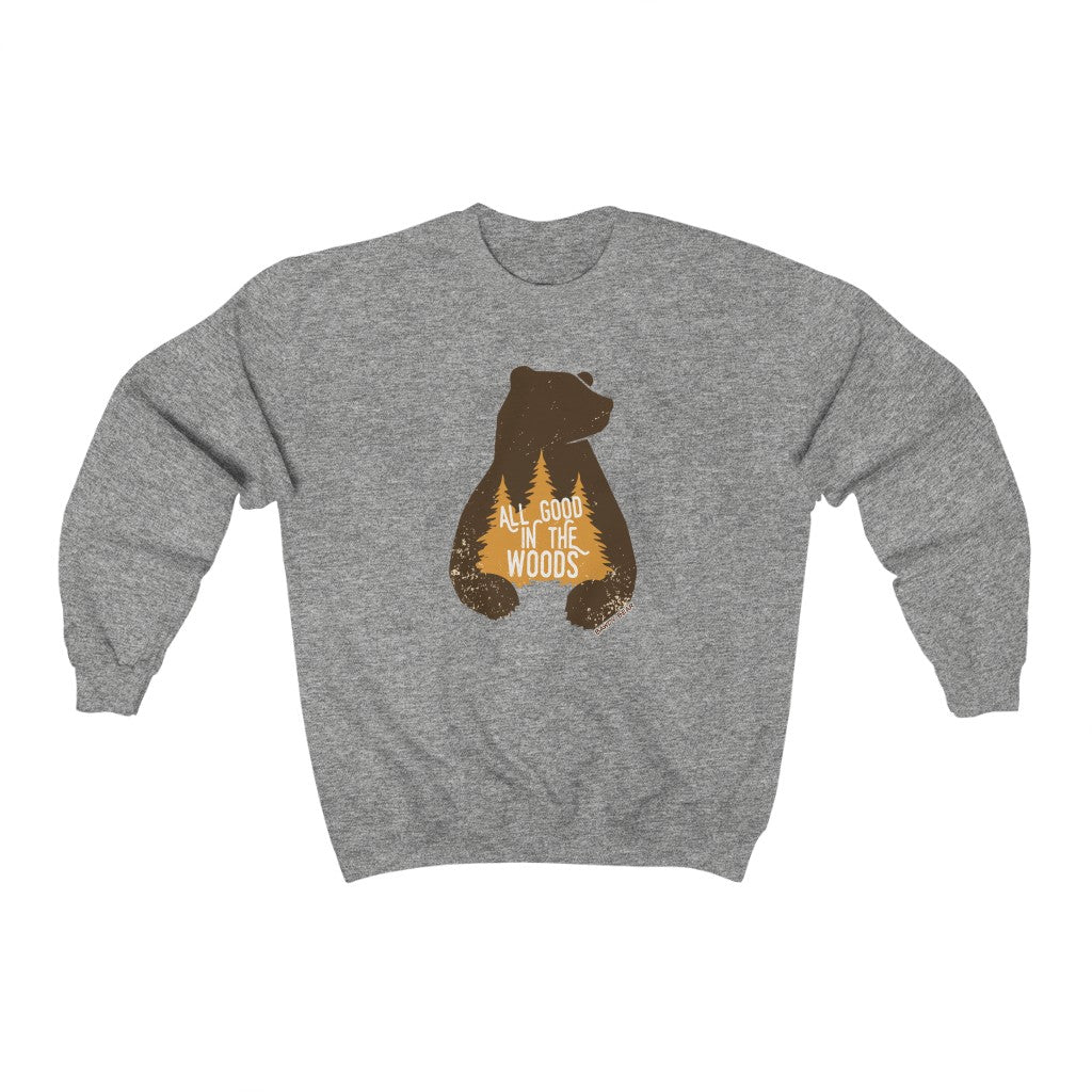 Bear Good In The Woods / Unisex Heavy Blend™ Crewneck Sweatshirt