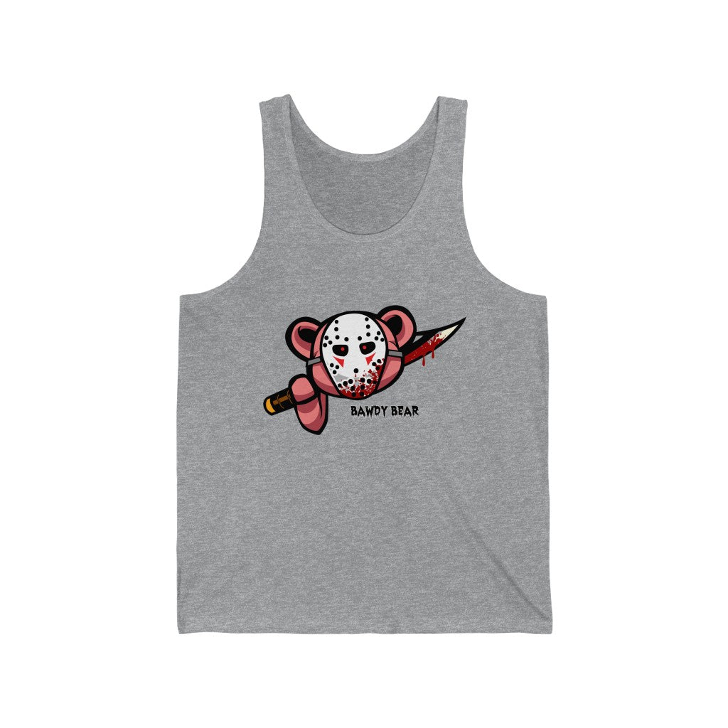 Spooky Bear Series "Jason Bear" / Unisex Jersey Tank