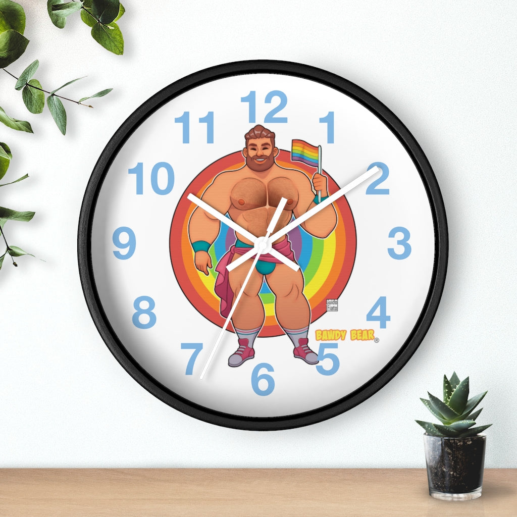 Bawdy Bear Pride / Wall clock