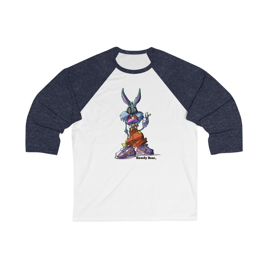 Psycho Bugs Bunny / Unisex 3\4 Sleeve Baseball Tee