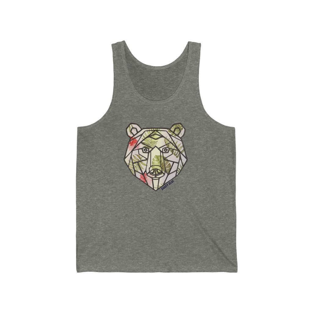 Geo Tropical Bear / Unisex Jersey Tank