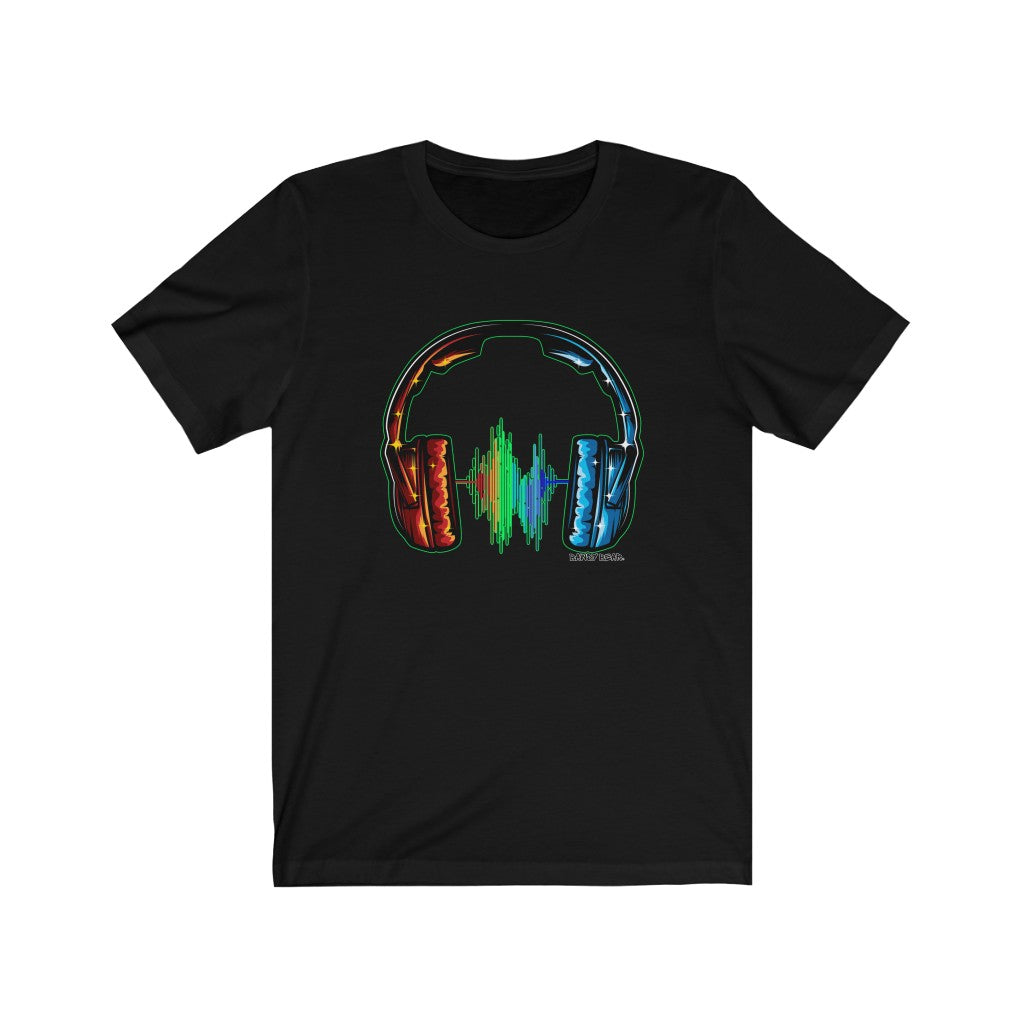 Rainbow Headphones / Unisex Jersey Short Sleeve Tee