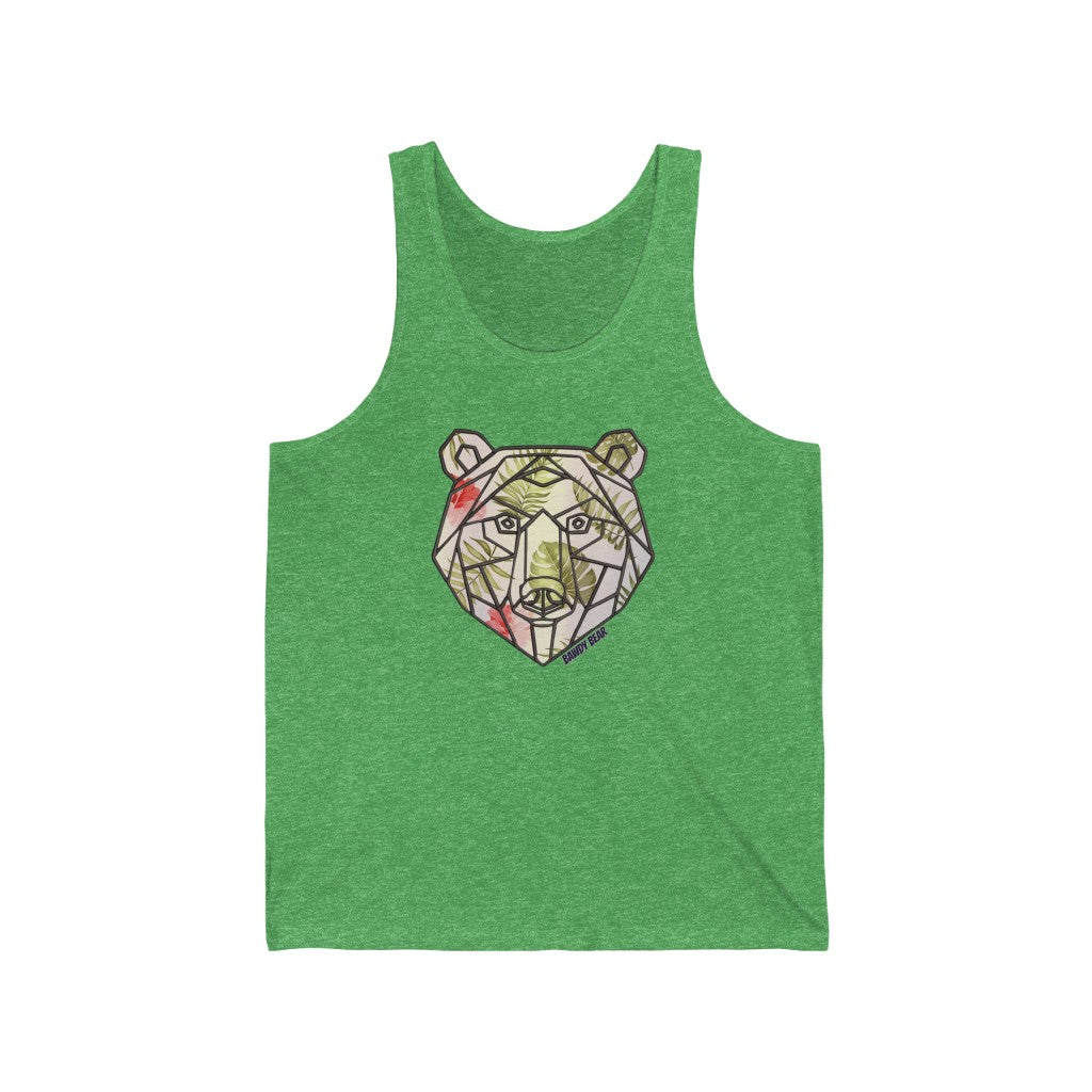 Geo Tropical Bear / Unisex Jersey Tank