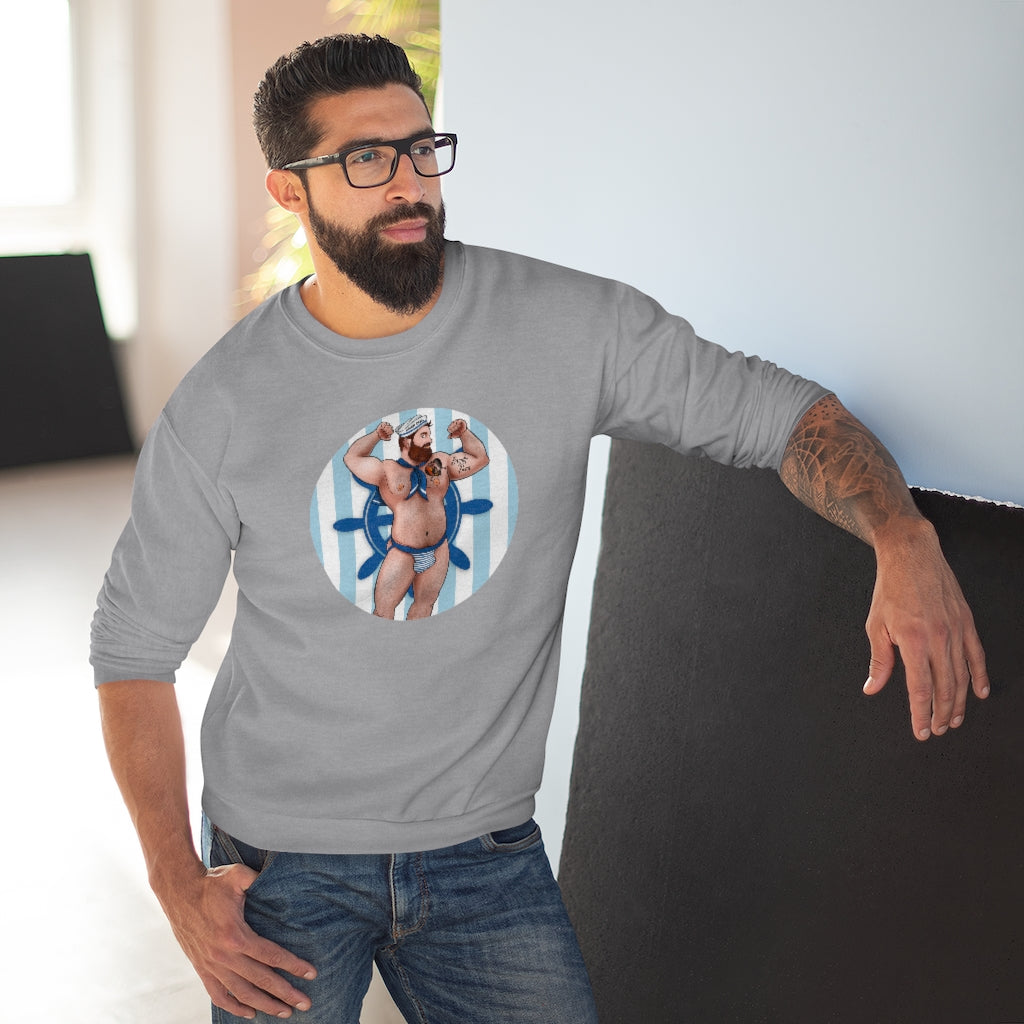 Sailor Bear / Unisex Crew Neck Sweatshirt