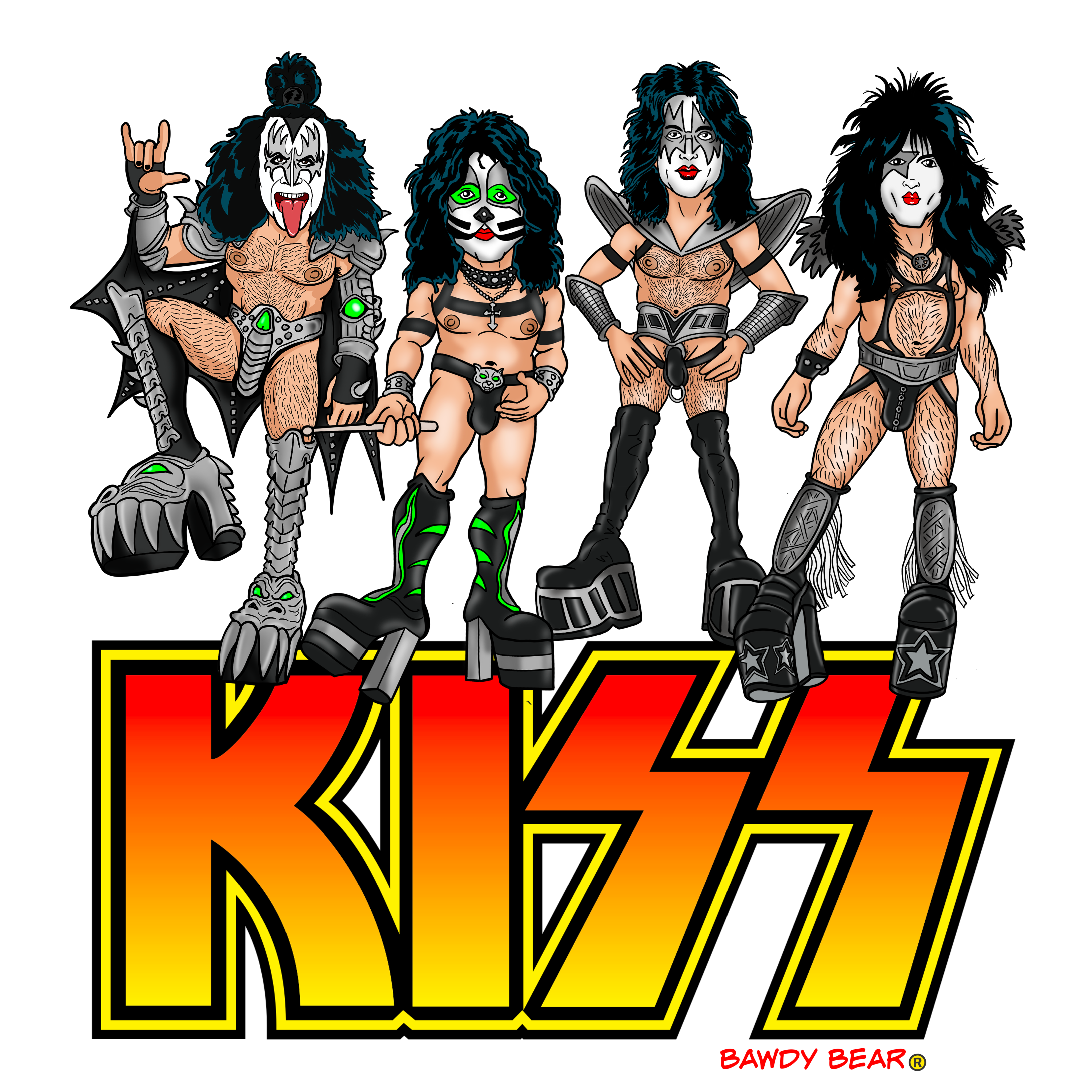 Bear Kiss / Sublimation Socks