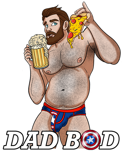 Dad Bod Series "Captain America" / Unisex Jersey Tank