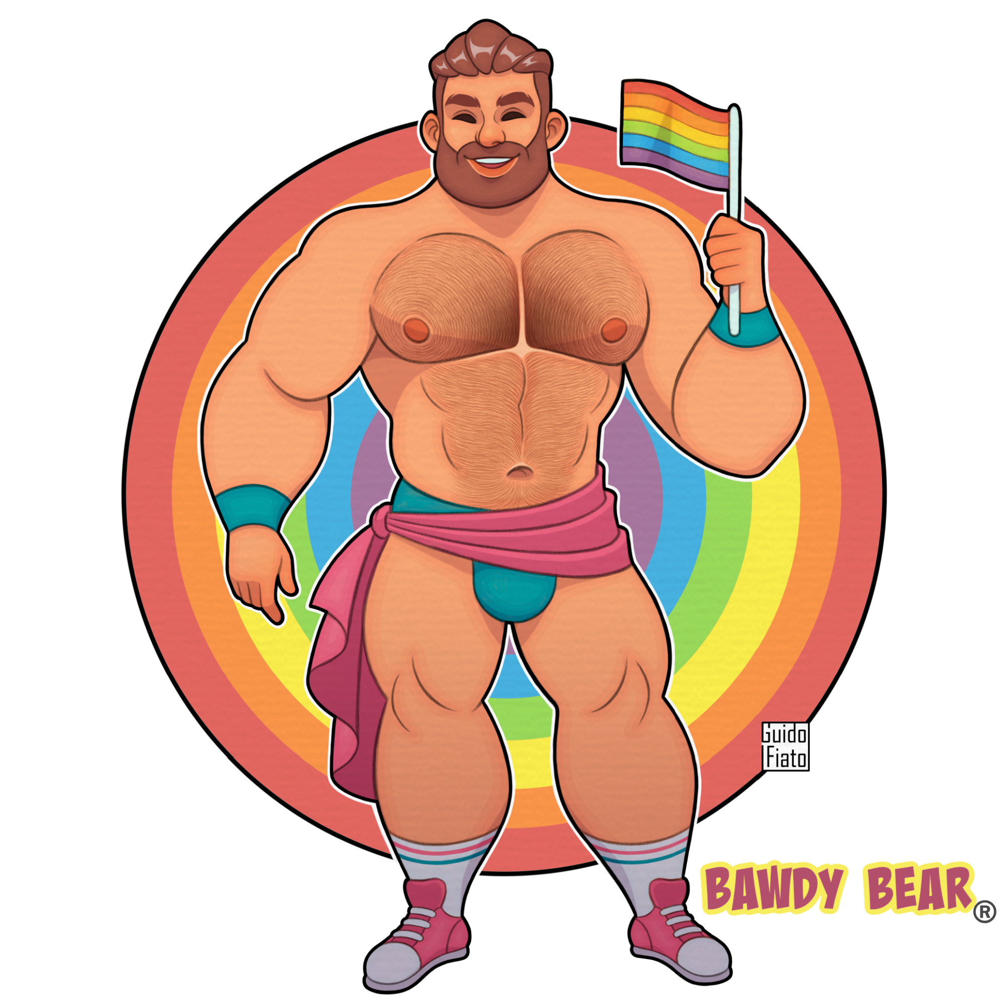 Bawdy Bear Pride / Wireless Charger